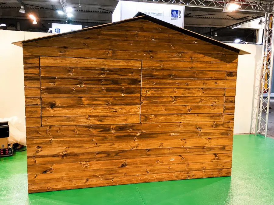 Klassische Holzhütte 3×2 m